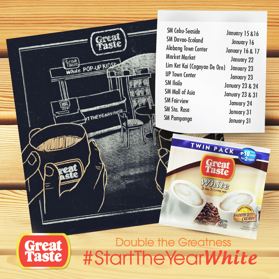 Great Taste 3in1 On Twitter White Fans Mark Your Great Taste 3in1 On Twitter White Fans Mark Your Calendars Check Out Our Pop Up Lounge The Following Dates
