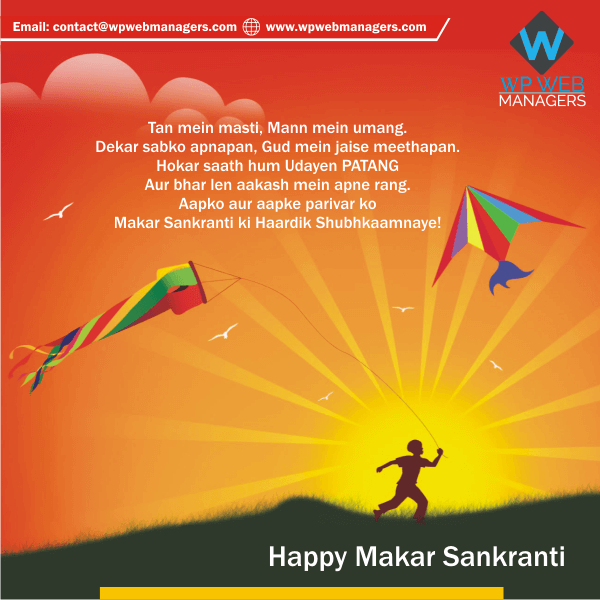 wpwebmanagers's tweet image. May The Makar Sankranti Bring In New Hopes And Good Harvest For You!