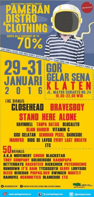 acaraapa_com's tweet image. #Yogya @ShowcaseEvent Pameran Distro Clothing. 29-31 Januari 2016. More info &amp;gt;&amp;gt;&amp;gt; acaraapa.com/pameran-distro…