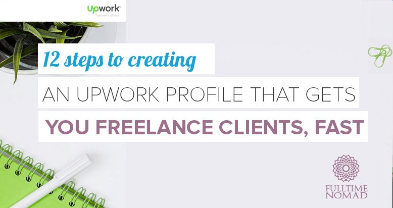 FTNomad's tweet image. 12 Steps To Creating An #UpworkProfile That Gets You #Freelance Clients, FAST #freelancing buff.ly/1ZkMumm