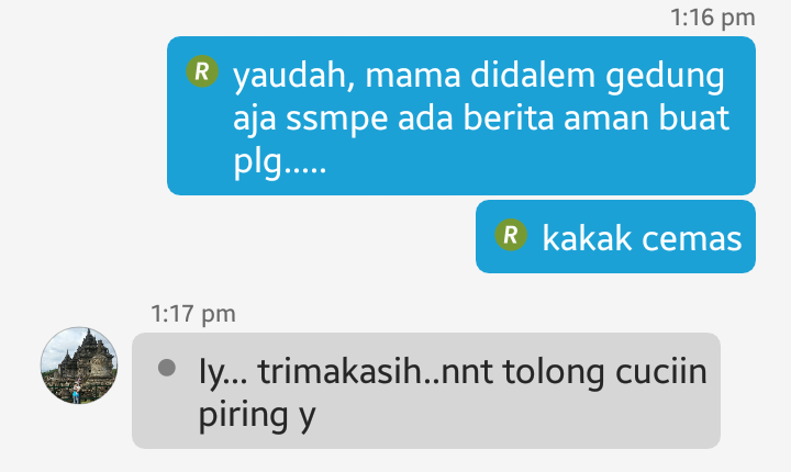 bayinangistelor's tweet photo. durring the bombing incident, this is what my mom said https://t.co/c9oWwp0Acn