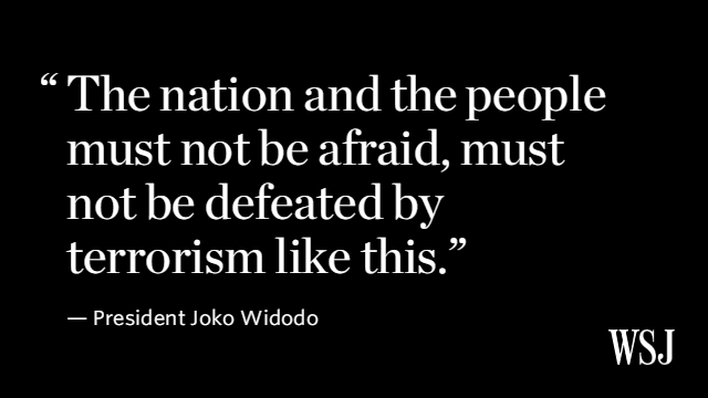 Deadly terrorism attack rocks Indonesia
on.wsj.com/201HDc1