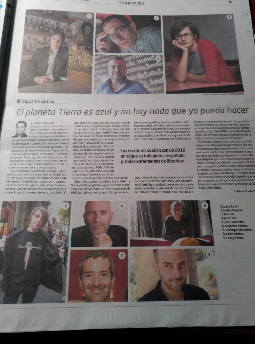 Eps!, ya está el Toque de Queda de @TendenciesMundo en el kiosco. Hoy, deseos literarios para el 2016.