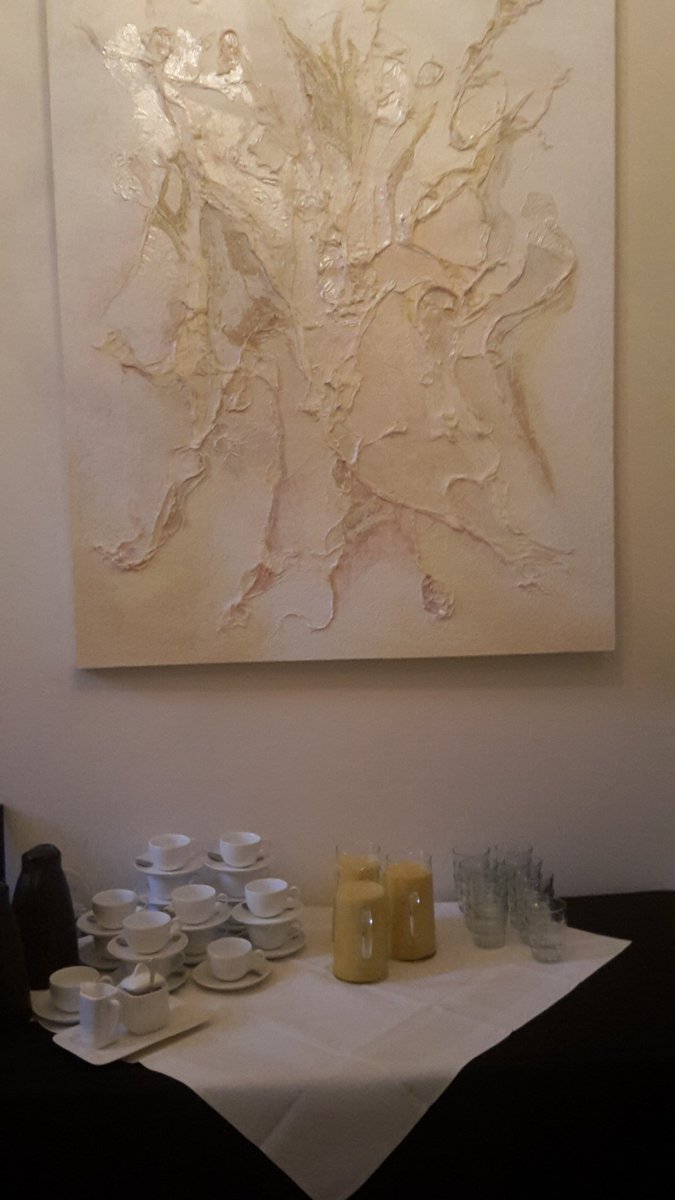 Na een warme lunch, staat de smoothie  voor de middagbreak al weer klaar voor de Cargill groep..