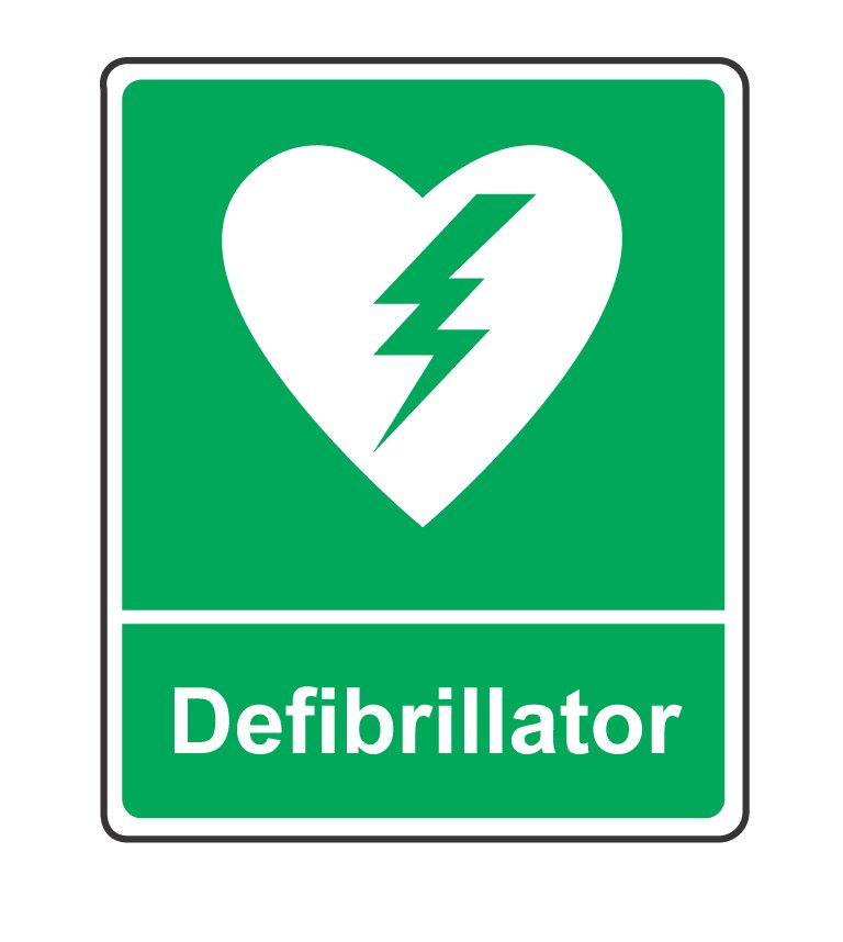 Out &amp; about this weekend? Someone collapses beside you, where's your nearest AED? Look for this sign #AED #savealife