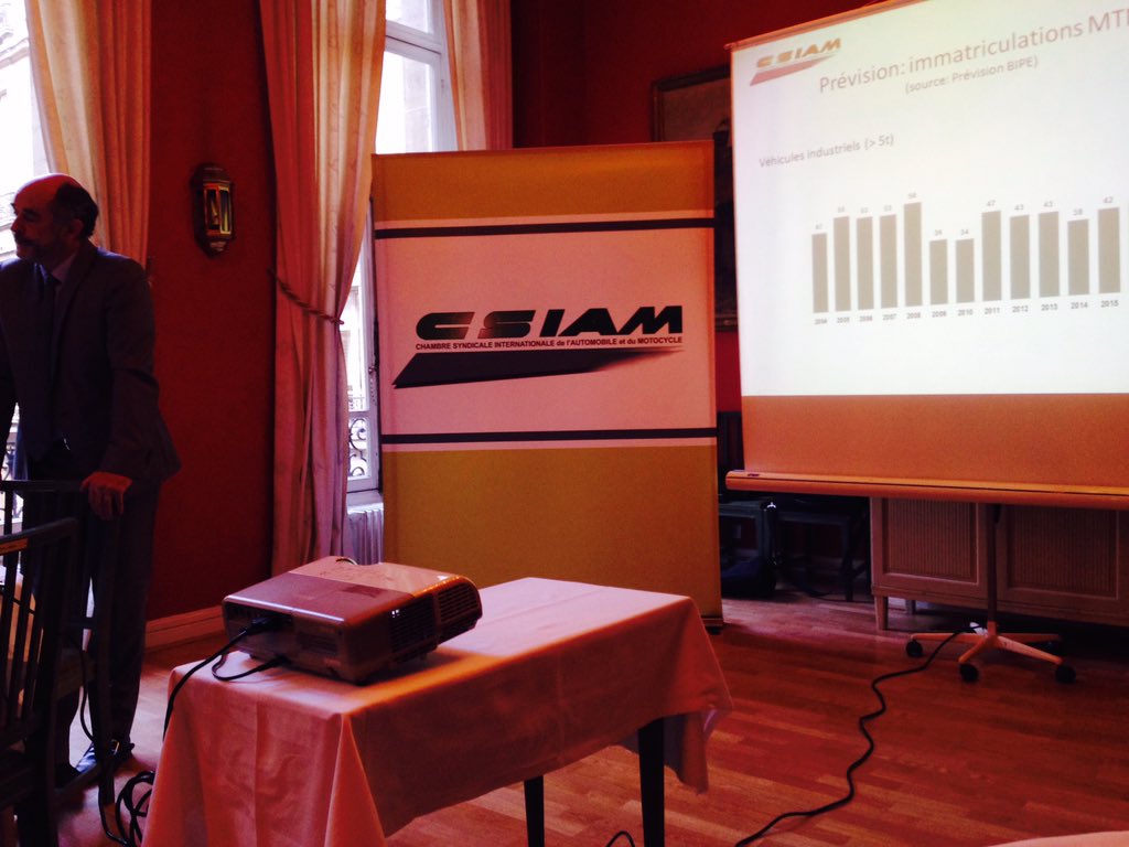transportissimo's tweet image. CP #CSIAM marché du poids lourds prévision 2016 44000 immatriculations dont 60% de tracteurs routiers.