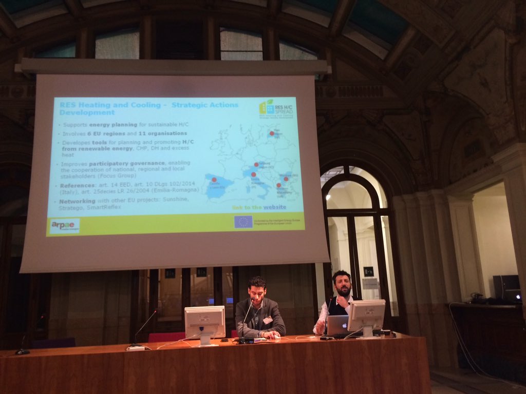 sunshine_EU's tweet photo. Now  Michele Sansoni  from @ARPAE #emiliaromania presenting heat maps and indicators #energyefficiencyEU https://t.co/az460hF1pO