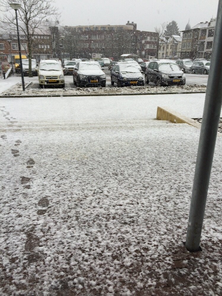 Fliep's tweet photo. @L1weer @Weerplaza @MeteoGroupWeer Sneeuw nu in Kerkrade (Zuid-Limburg)! Foto zojuist genomen, wordt er goed wit van https://t.co/erGryfA0ky