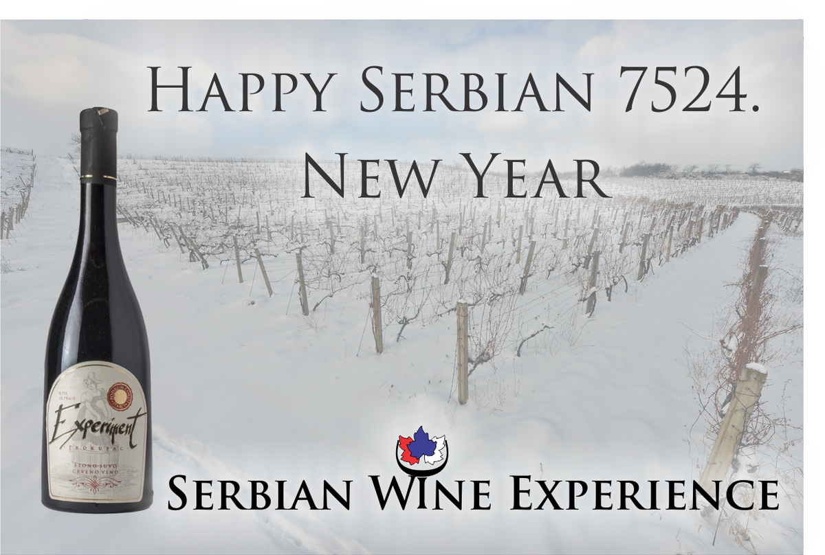 winelover021's tweet photo. Srećna Srpska 7524. Nova Godina!
Happy Serbian 7524. New Year!
#Prokupac #Wine https://t.co/HtlHenGVKZ