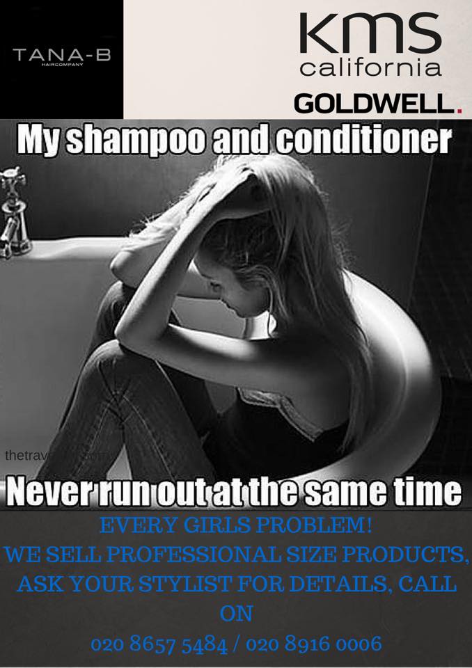 tanabhair's tweet photo. We stock professional size shampoo and conditioner! 
Call on 020 8657 5484! @kmscaliforniauk @GoldwellUK #hairhour https://t.co/t1Tjc8baAI