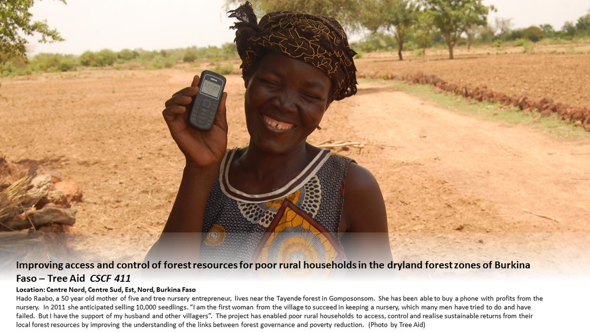 Celebrating 15yrs- #CivilSocietyChallengeFund. #5- Improving access to&amp; control of #forest resources in #BurkinaFaso