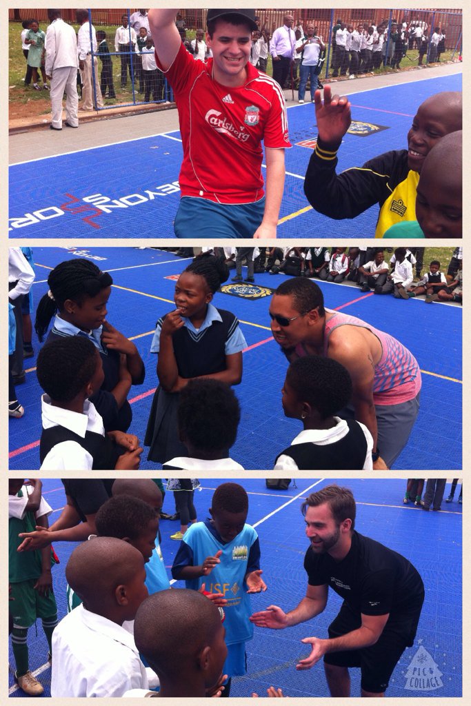 MichaelMGoldman's tweet image. #USFSportAfrica #DreamFieldsProject team-building before the action