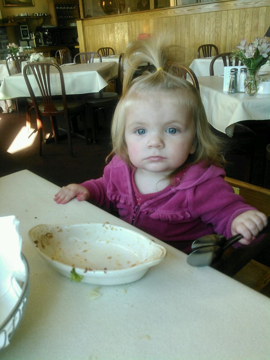 We've created a lobster loving baby - Maddie devoured the Lobster Casserole <a href="/TheGloHouse/">The Gloucester House</a> and now for dessert...