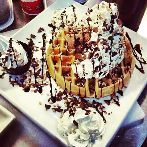 Creams Maidstone on Twitter "Mmm a Sundae on top of a waffle 