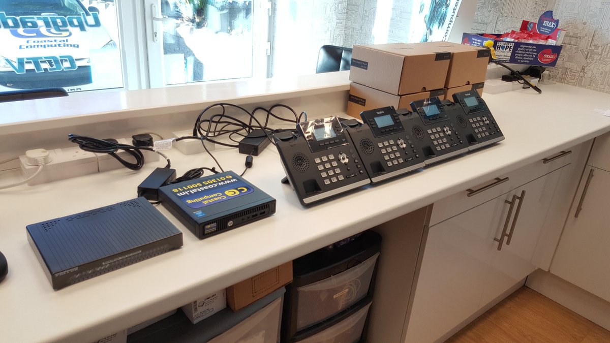 SwitLtd's tweet photo. @3CX Deployment we're installing today, with a 2-BRI @pattonconnect Gateway coupled with some @YealinkUK T41P's :-) https://t.co/411bOjLNjl