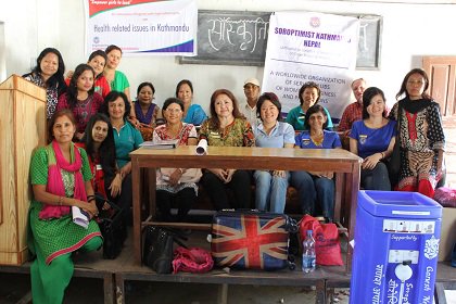 SoroptiTweet's tweet photo. @sharonsaw Soroptimists from Malaysia visit SI Kathmandu, Nepal #SImakingchange More at https://t.co/boRk1szNgP https://t.co/921NX38Gun