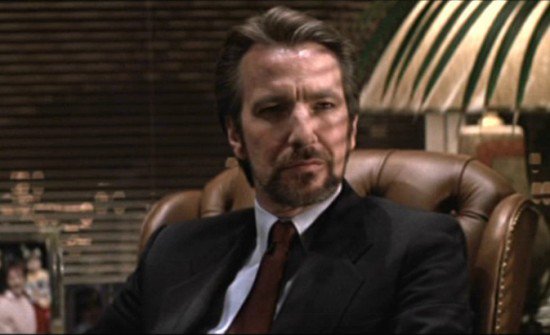 Goodbye Alan Rickman, showing the world that even the bad guys look best in suits. #AlanRickman #DieHard #HansGruber