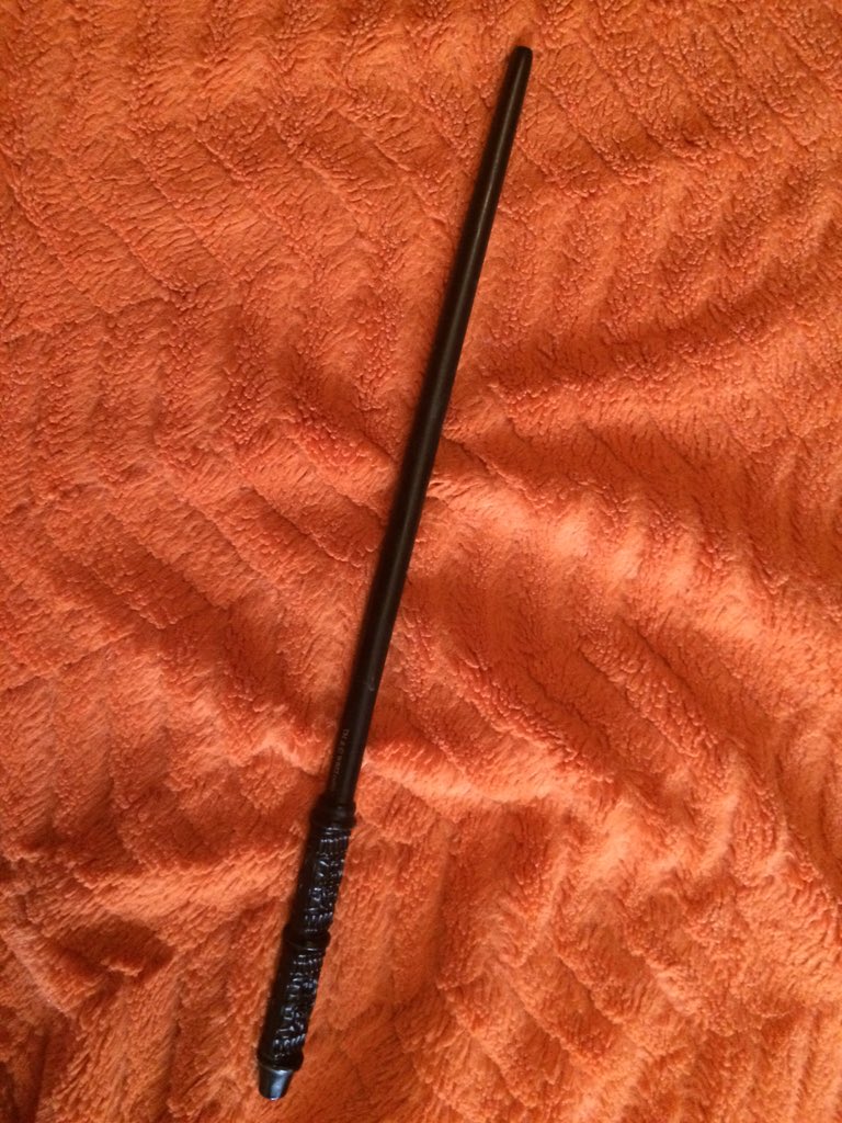 bigaldowning's tweet photo. Rest in peace, Alan Rickman. I'm glad I have Severus Snape's wand. https://t.co/eQLeKexbq5