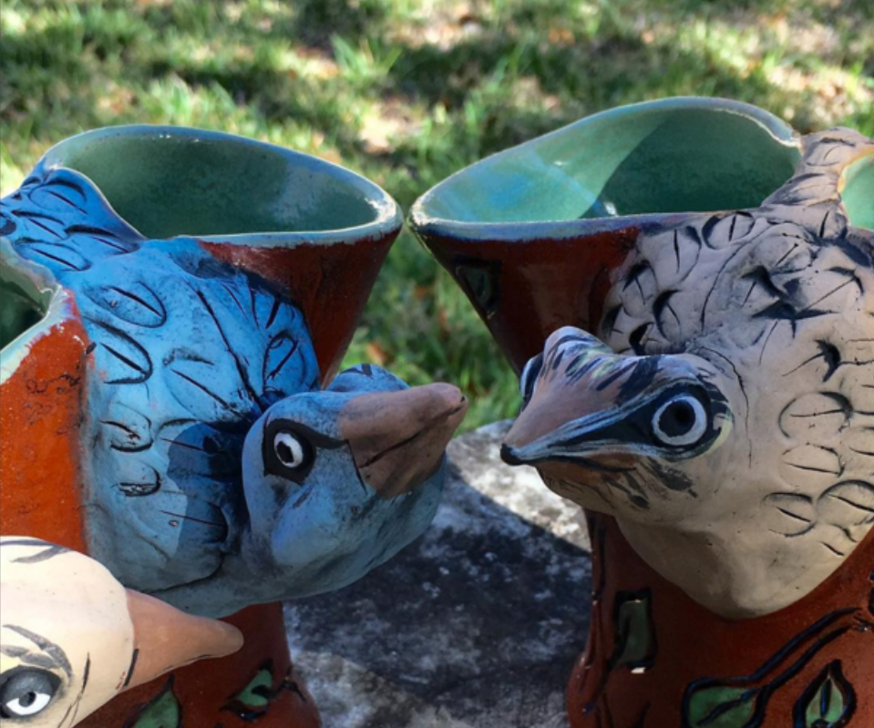 RoadShowsCo's tweet photo. Incredible #handmade #pottery by @grannygoodfish at the Promethean Waltz production on 1/24 https://t.co/DV2jl58MMP https://t.co/DxS9wW95TP