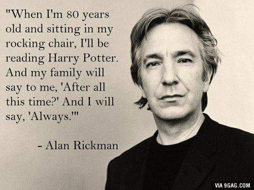 AVandroo's tweet image. Bye Bye Snape #momentnostagique #citation #alanrickman
