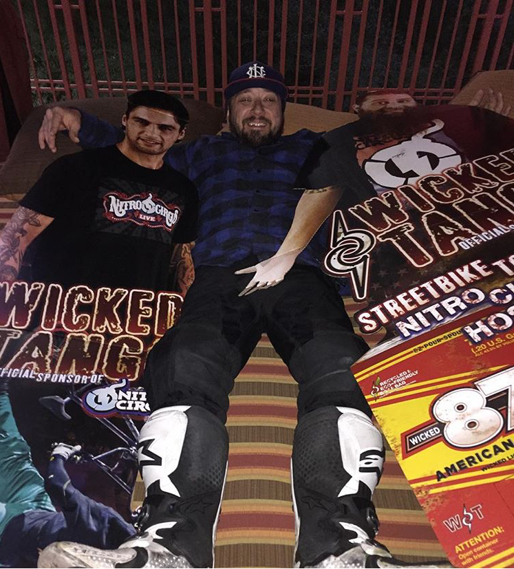 wickedtango's tweet photo. #TBT to this Wicked @nitrocircus crew loungin’ around. @streetbiketommy https://t.co/5COS6ikYc9