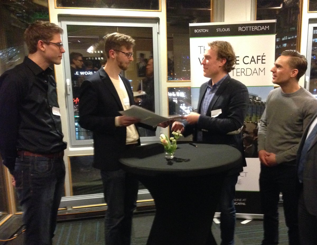 Net bij <a href="/VentureCafeRdam/">Venture Café Rotterdam</a> een deal getekend met Venster om smart metingen te verrichten.