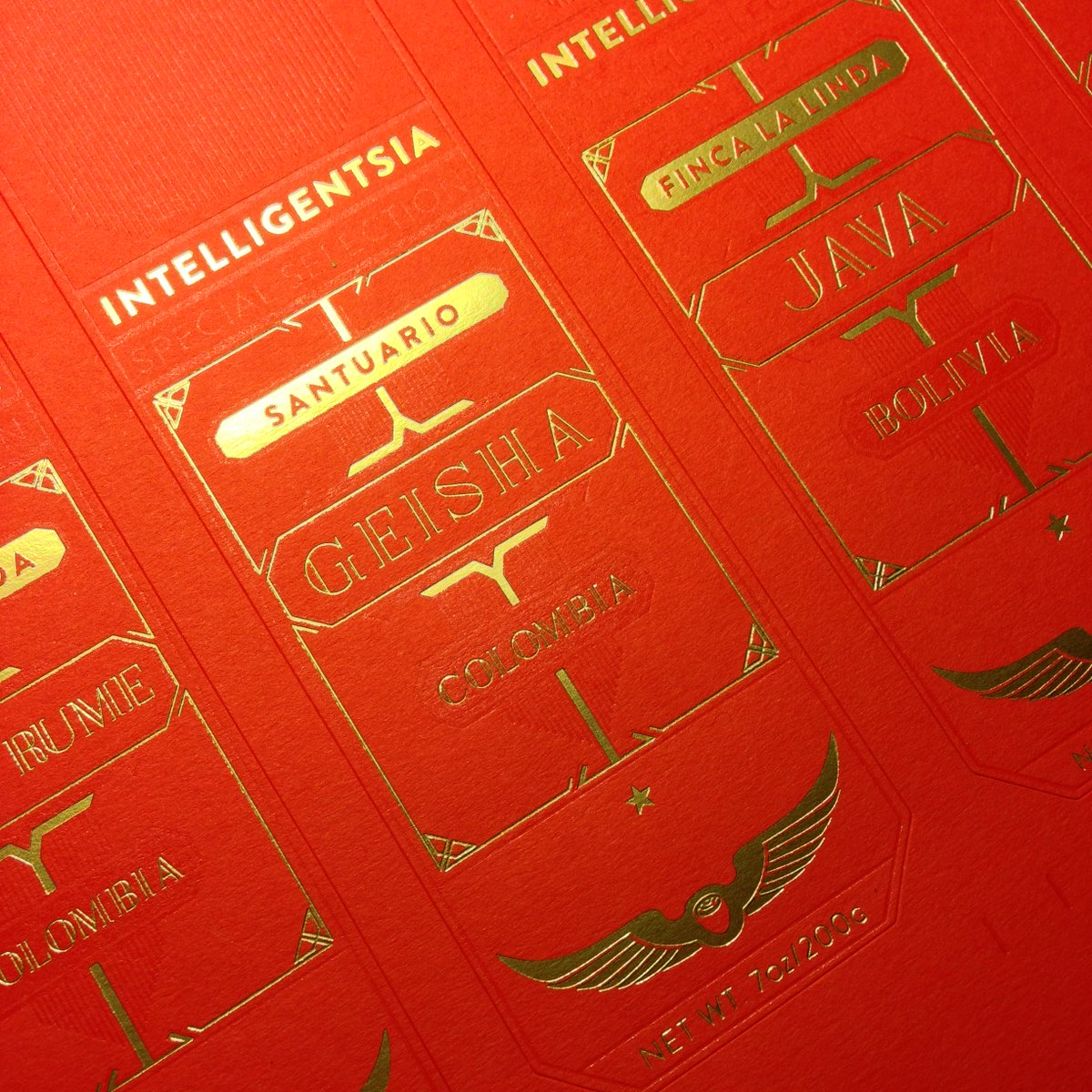 Rohner Press (@rohnerletterprs) on Twitter photo Heck yeah, <a href="/Intelligentsia/">Intelligentsia Coffee</a>. The labels for your Special Selections turned out great. <a href="/legionpaper/">Legion Paper</a> + foil +varnish. Heck yeah, <a href="/Intelligentsia/">Intelligentsia Coffee</a>. The labels for your Special Selections turned out great. <a href="/legionpaper/">Legion Paper</a> + foil +varnish.