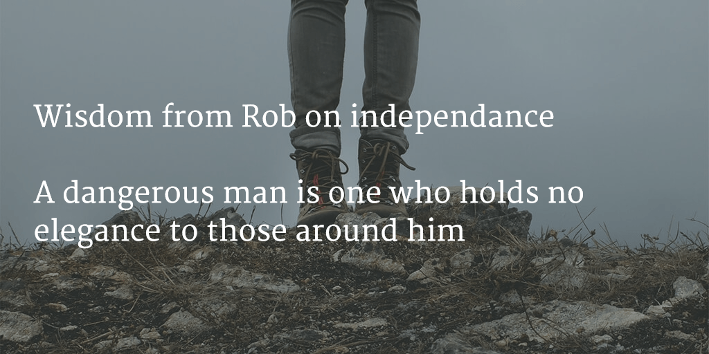 technicalnerd's tweet image. Wisdom from Rob: Independance technicalnerd.com/wisdom-from-ro…