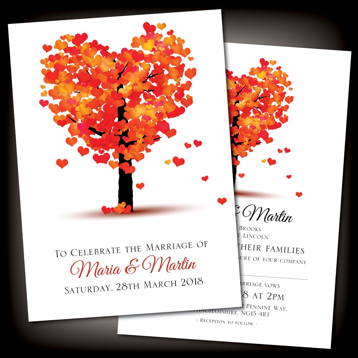Karla Hall Karlahall77 Twitter Rustic Autumn Wedding Invitations By Ss