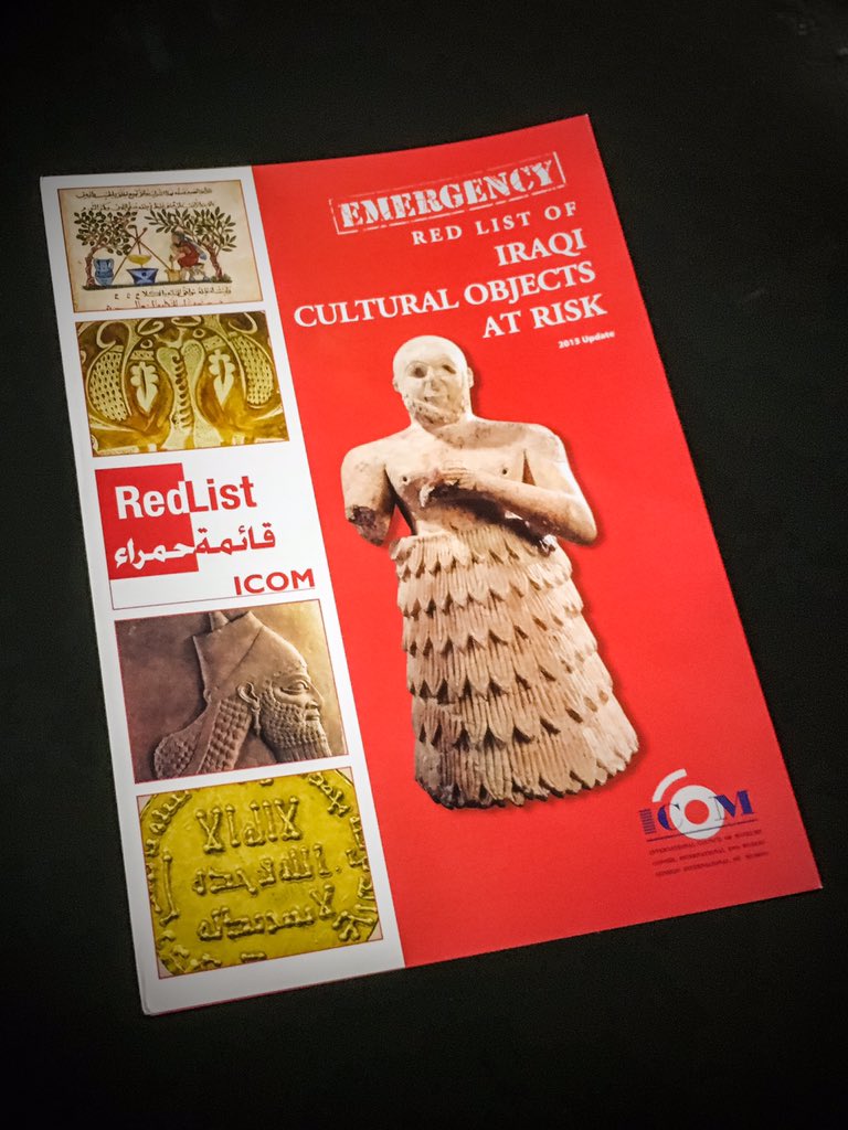 jens2go's tweet photo. Now playing: present. of @IcomOfficiel's updated #EmergencyRedList of #Iraq.i cultural objects at risk in Berlin. https://t.co/F1cLtyDNR6