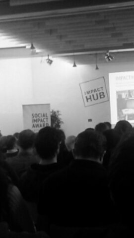 BatSuite's tweet photo. Looking for other social entrpenerial unicorns @socialentrprnr #socialimactaward @impacthubvienna Totally packed :) https://t.co/QTCLSsOgYd