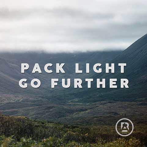 DroppedTV's tweet image. The lighter the pack the fewer distractions. The fewer distractions the better your connection. #BeAlive