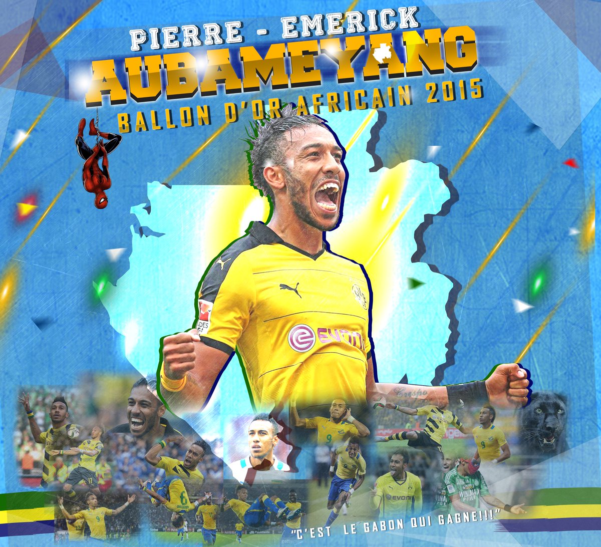 yokagroupe's tweet photo. Aubameyang BALLON D'OR AFRICAIN 2015!!! https://t.co/7TCkC6qIiC