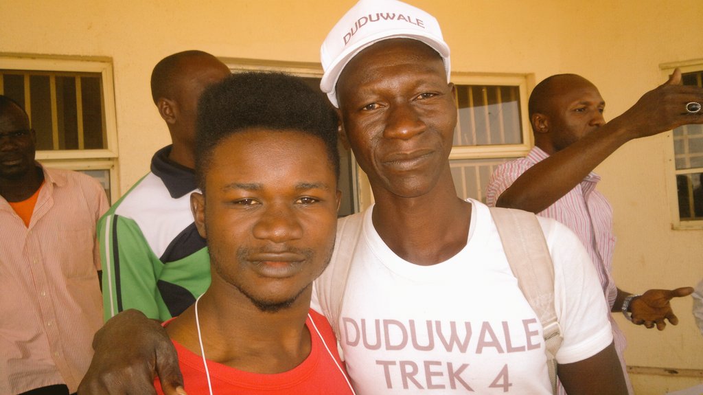 bissongwilliams's tweet photo. #Duduwale and I at Daar Communication Gombe Complex. On his way from #YolaToAbuja &amp; AbujaToLagosToGhanaToEuropeToUSA https://t.co/fPXa3DkGaw