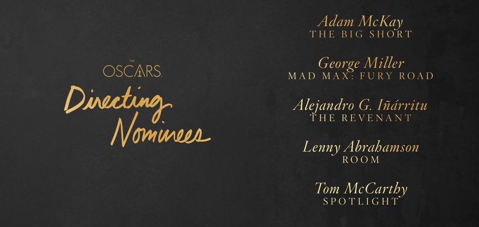 elcolusa's tweet photo. ¡Felicidades al director mexicano @aginarritu por sus doce nominaciones en @TheAcademy awards por  @RevenantMovie ! https://t.co/DmVG3B8m4J