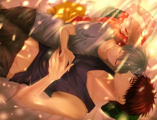 "Cudding with my Tiger <a href="/SeirinAceTaiga/">Kagami Taiga</a>"