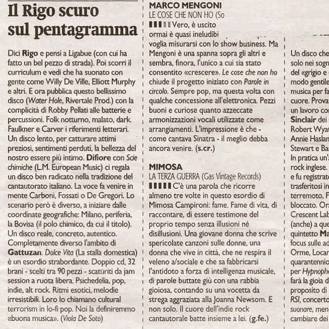 Su <a href="/ilmanifesto/">il manifesto</a> #laterzaguerra. Grazie❤️#guidofestinese@MtvNewGen <a href="/ArtevoxMusica/">Artevox Musica</a> <a href="/GASVintage/">GAS Vintage</a>