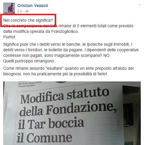 Ale_Cugini's tweet photo. Significa aver gettato in cause inutili i soldi dei clarensi!
#Vizzardi fa più danni come sindaco o come avvocato? https://t.co/go32quGNis