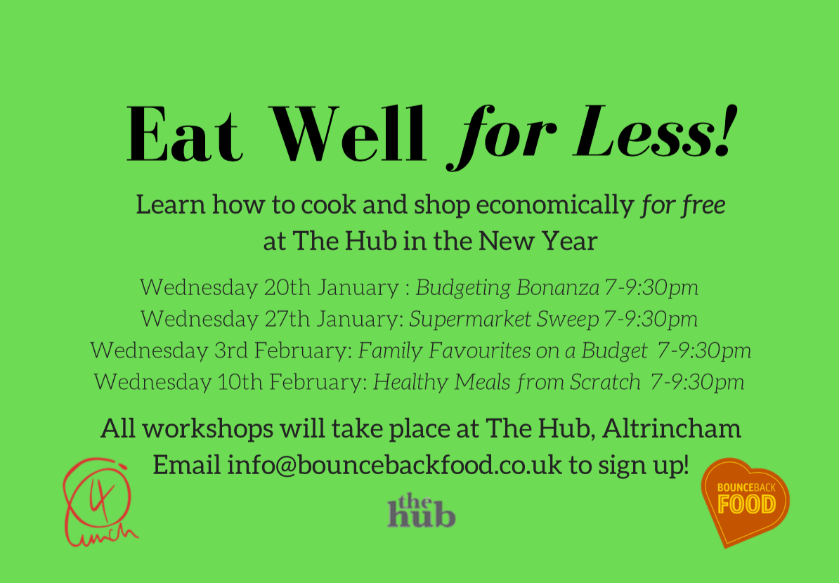 Eat well for less workshop, spaces going fast, sign up now!
