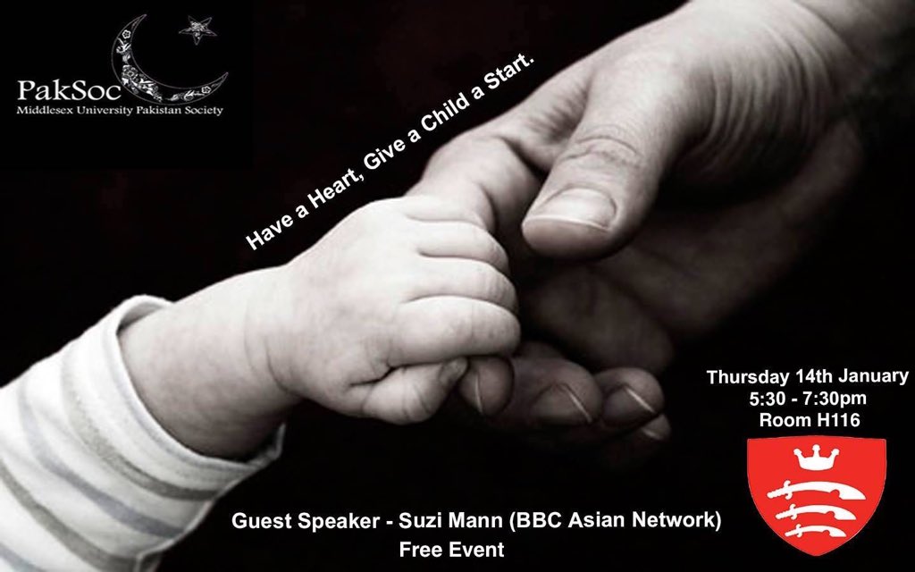 PakSocMdx's tweet photo. First event for 2016 is tonight!H116- 5:30- Hear @SuziMann share her personal story for the first time at Middlesex https://t.co/EGJRJyHgRI