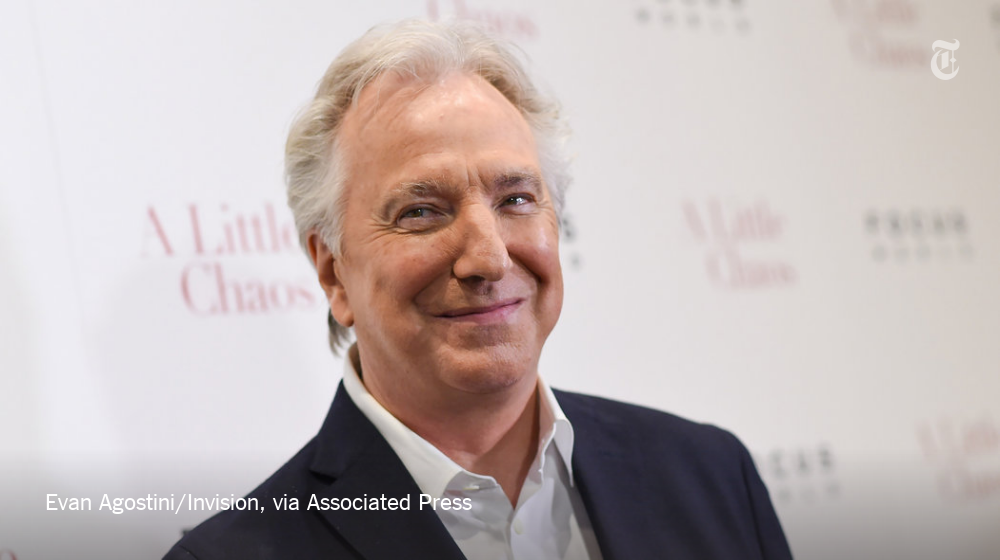 nytimes's tweet image. The NYT obituary for Alan Rickman nyti.ms/1Q8cVLC