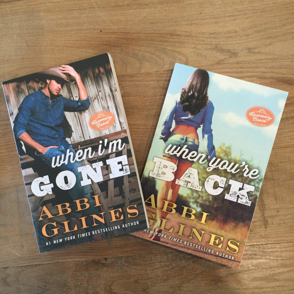 AbbiGlines's tweet photo. RT post w/ #whenimgone & #whenyoureback to win signed copies. Winner announced tomorrow. https://t.co/1iJwPgjLRy https://t.co/GXj25QAGpz