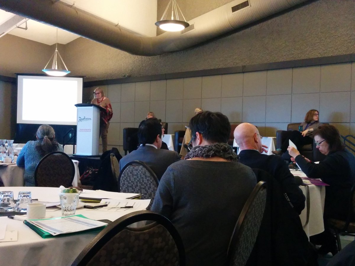 FNHSSM_research's tweet photo. Kathi Kinew, #FNHSSM Manager of Research and Social Development Initiatives, at #CHAforum2016. Always inspiring us! https://t.co/RFQNdCAL17