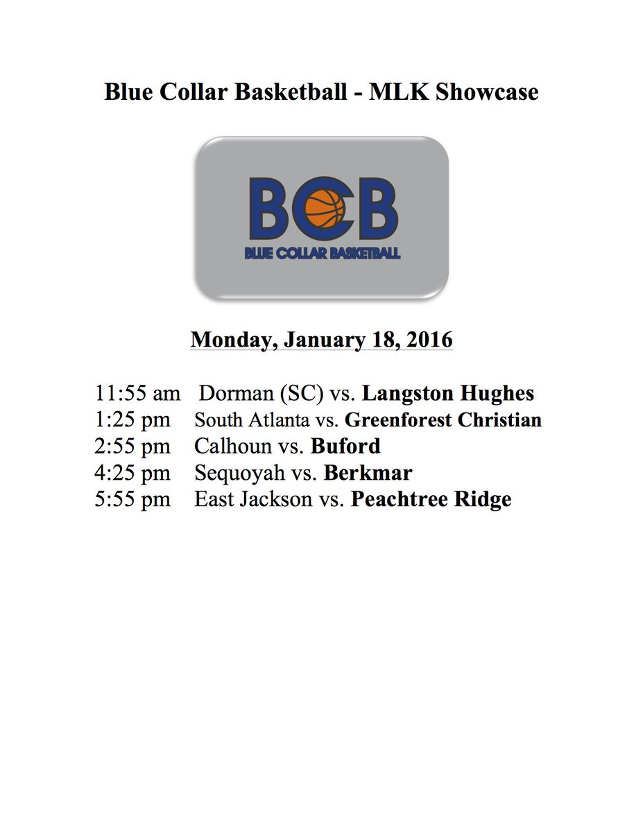 CoachSamAllen's tweet photo. #BCBMLK Event Game Feature: 
Sequoyah vs. Berkmar
https://t.co/jcSPOIXvWi?
Monday, Jan.18, 2016 
Peachtree Ridge HS https://t.co/24Wr94Se78
