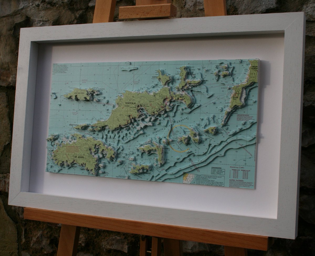 Framed Nautical Charts