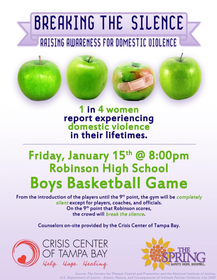 No plans this Friday? Our friends at Robinson are hosting a great event to raise domestic violence awareness!