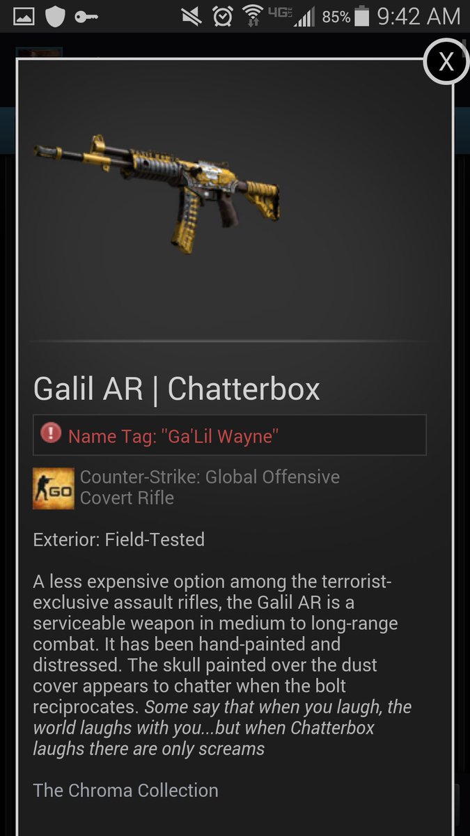 CSGOSkinFails's tweet image. THIS NAME MAKES SO MUCH SENSE #Galil #CSGOSkins #FunnySkinNames @OG_McSkillet