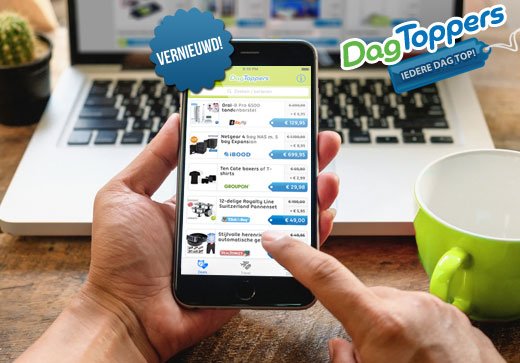 PromodealsBV's tweet image. 1e app #update van 2016! Dit keer is de iOS-versie van de DagToppers.nl #app aan de beurt: dgtprs.nl/iosapp