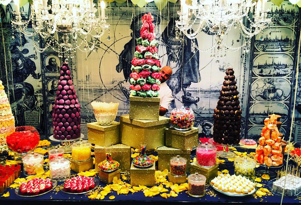 AndazAMS's tweet photo. Yummy :p This is how we do... Full-fledged candy buffet, delicious sweets and fancy cocktails! #slumperparty https://t.co/FEIsOthb0q