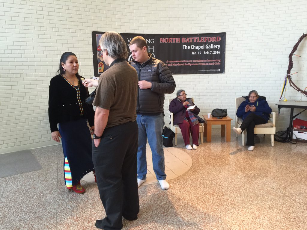 Media Interview in North Battleford #wwos1. #wwosnb #mmiw